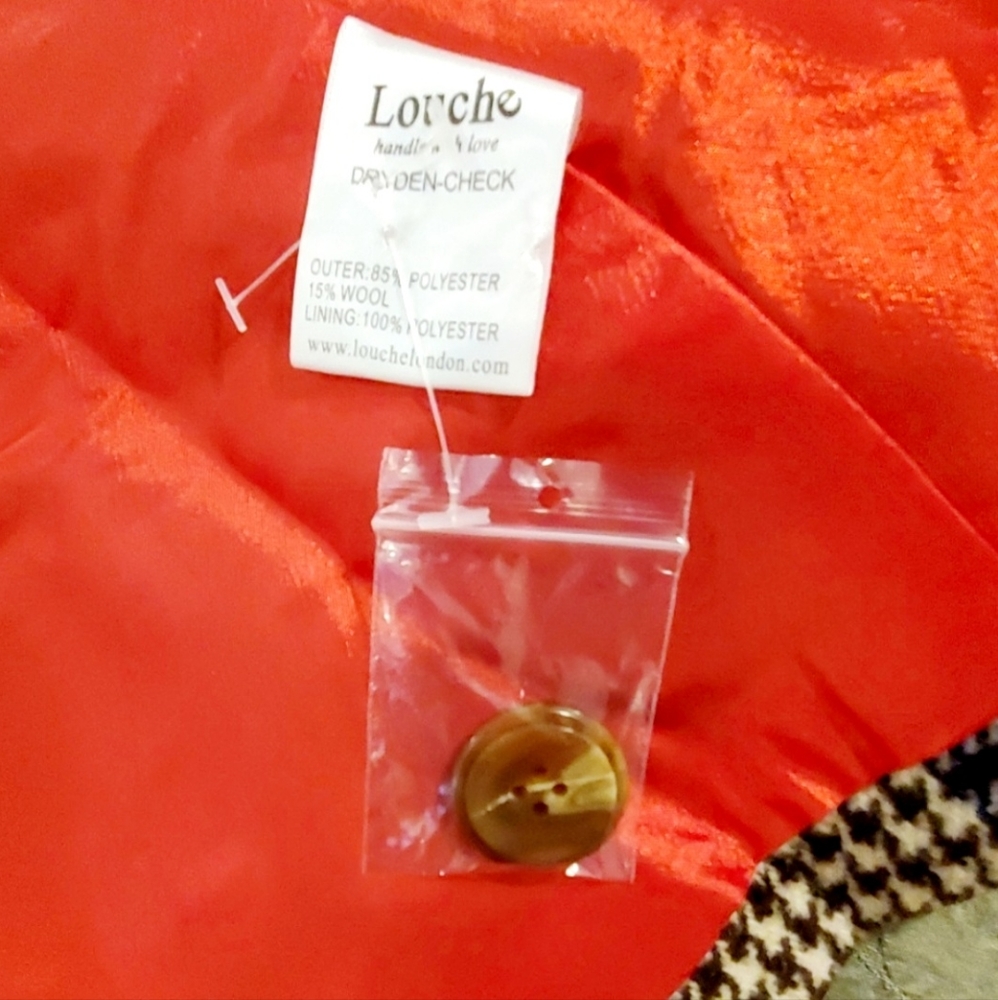 NWT Modcloth Louche English Pea Coat - Picture 8 of 9